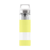 Hot & Cold | Glass Water Bottle | 400 ml | Ultra Lemon