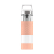 Hot & Cold | Glass Water Bottle | 400 ml | Shy Pink